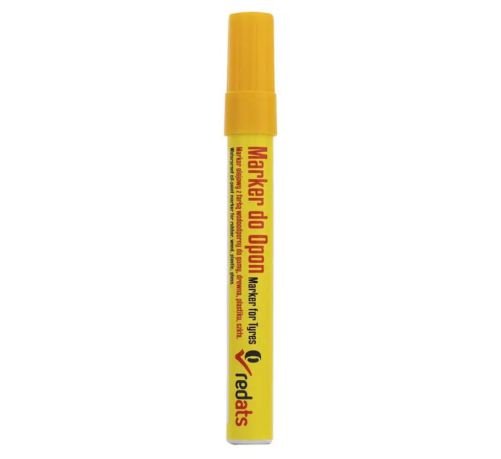 Oil marker for tires REDATS- yellow - 1 pcs (04-03-55, REDATS)