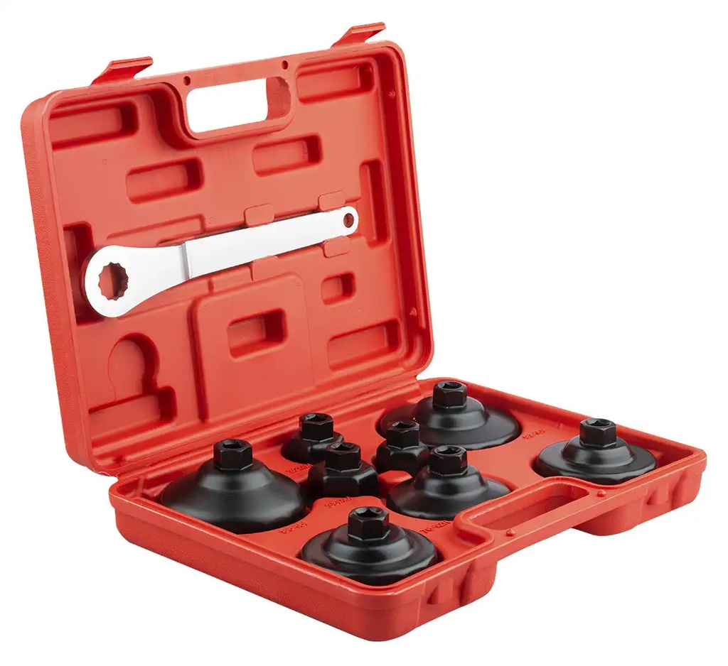 ᴿᴰ Oil filter wrenches, 9 pcs in case (07-03-19, REDATS)