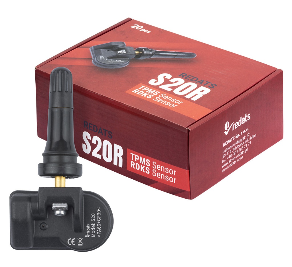 Universal TPMS Sensor S20R – Rubber 433 MHz / 315 MHz (19-01-19, REDATS)
