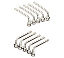 ᴿᴰ Tubeless truck wheel valve chrome TR 545D, 10 pcs (03-01-91, REDATS)