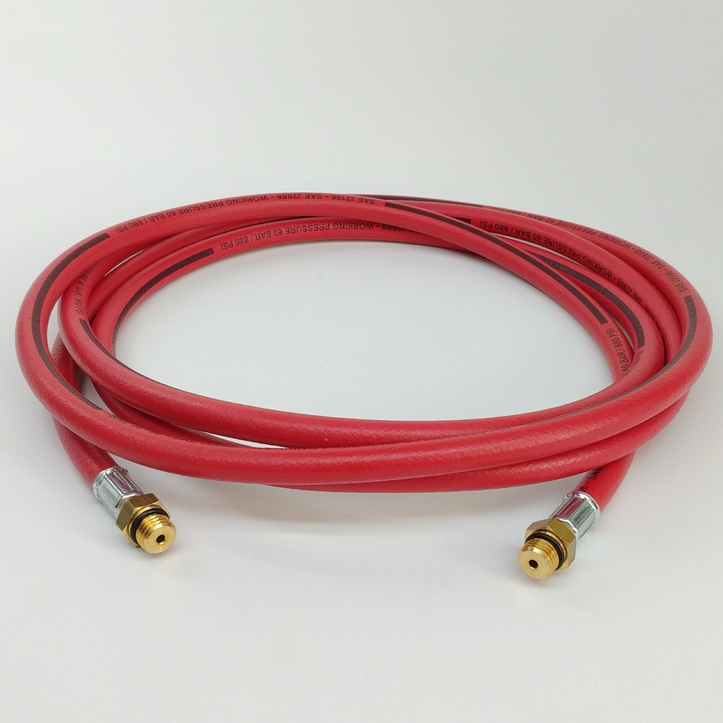 Red hose for A/C service station Ecotechnics ECK 1890, R-1234yf (DECKTUB2132, ECOTECHNICS)