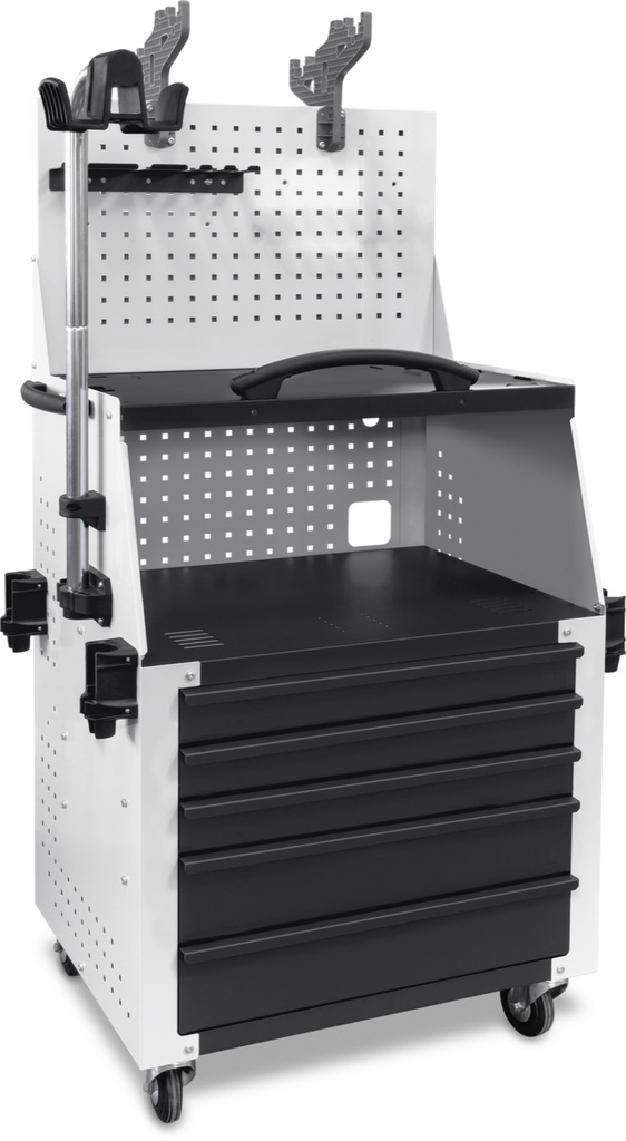 Dirbtuvių įrankių vežimėlis WORKSTATION 5D (089259, GYS)