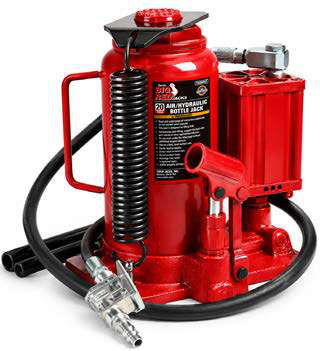 [05.084.07] Pneumatic-hydraulic bottle jack, 20 t (05.084.07, MARCO TOOLS)