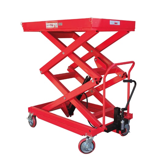 [05.085.16R] Elektromobilių akumuliatorių bloko kėlimo platforma 1000 kg, raudona (05.085.16R, MARCO TOOLS)