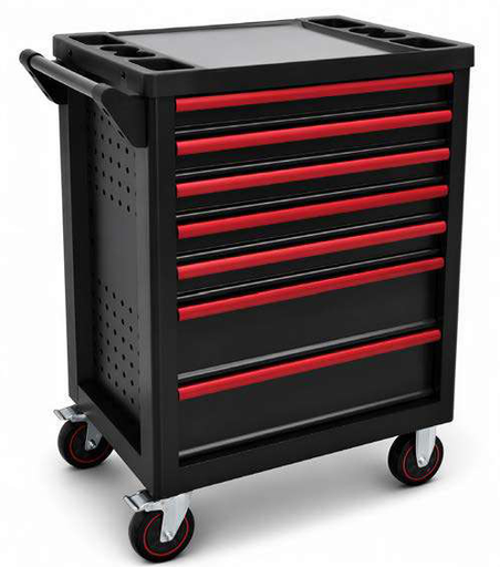 [05.088.156] 7-drawer tool trolley with stainless steel top and 290 tools (05.088.156, MARCO TOOLS)