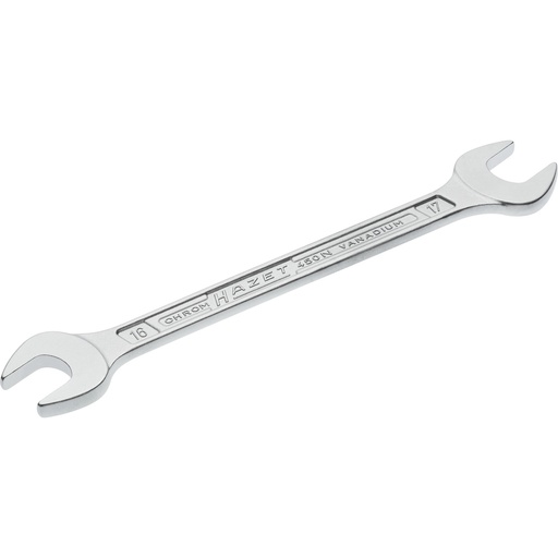 [450N-16X17] HAZET Double open-end wrench 450N-16X17 - Outside hexagon profile
