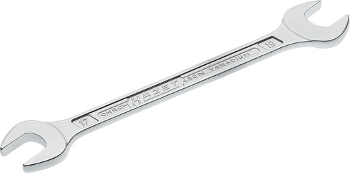 [450N-17X19] Raktas atvirais galais 17x19mm (450N-17X19, HAZET)