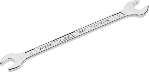 [450N-8X9] Raktas atvirais galais 8x9mm (450N-8X9, HAZET)