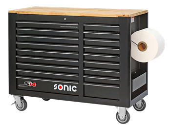 [47307118] Įrankių vežimėlis - darbastalis S14, 18 stalčių, 47307118, SONIC EQUIPMENT
