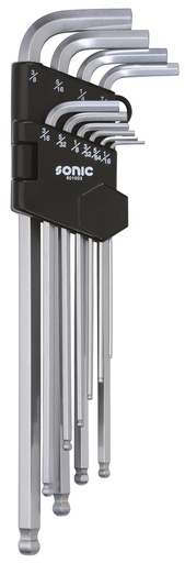 [601003] Lenktų ilgų COLINIŲ užapvalintų šešiakampių komplektas 10vnt, Sonic Equipment (601003, SONIC)