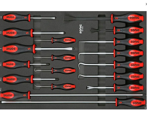 [601808] Įrankių komplektas vežimėliams, 18 vnt., 601808, SONIC EQUIPMENT 