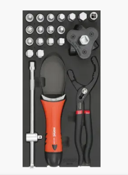 [602205] Įrankių komplektas į vežimėlius, Alyvos filtrų keitimo rinkinys 22vnt., 602205, Sonic Equipment BV [602205]