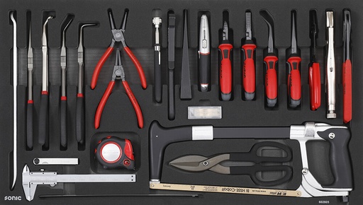 [602605] Tool set for tool trolleys (26 pcs) (602605, SONIC)
