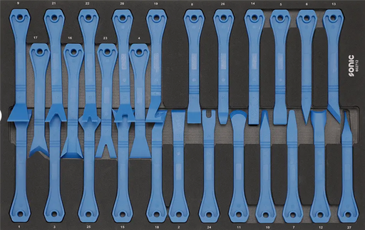 [602712] Įrankių komplektas į vežimėlius 27 vnt 602712 Sonic