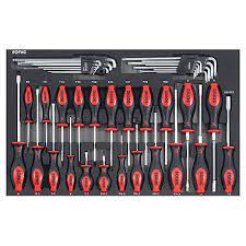 [604102] Įrankių komplektas į vežimėlius, Atsuktuvai (41vnt), Sonic Equipment, 604102