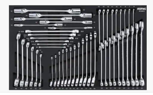 [604901] Įrankių komplektas į vežimėlius (49vnt) 