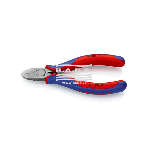 [72 02 125] Šoninio kirpimo replės plastikui, Knipex, 72 02 125