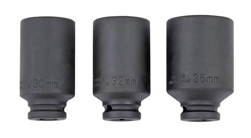 [807001-2] Smūginių galvučių 1/2 ilgų 12-kampė 32mm (807001-2, SONIC)