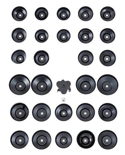 [811002-12] Tepalo filtro dangtelis 76 mm, 8 kampų (išsukimo įrankis) (811002-12, SONIC)