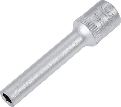 [850LG-4] Socket - 1/4 inch (6.3 mm) square, hollow (850LG-4, HAZET)