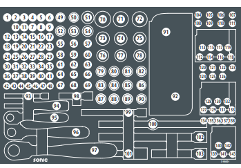 [E601227] Tuščias įdėklas įrankių komplektui 601227 SONIC