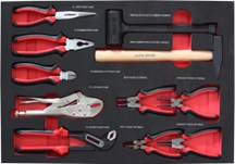 [GJ-1004] [GJ-1004] [GJ-1004] Įrankių komplektas į vežimėlį, 11 vnt., GJ-1004, TONGRUN