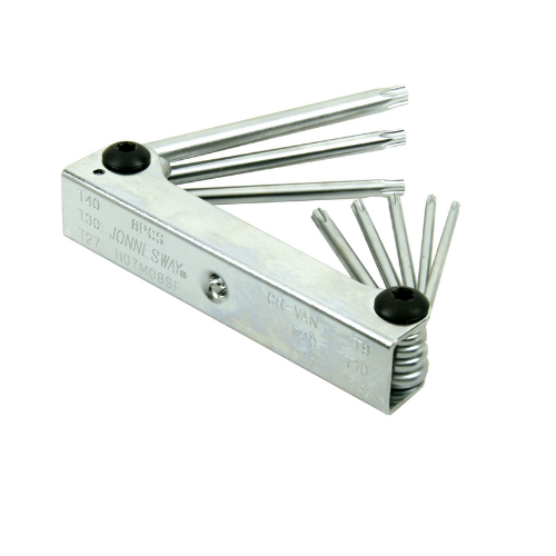 [H07M08SF] 8PCS STAR KEY FOLDING SET (H07M08SF, JONNESWAY)