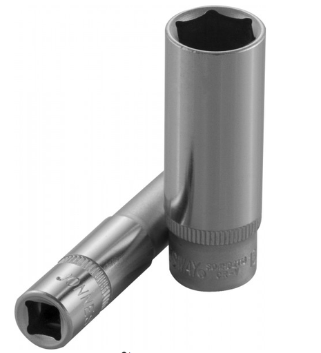 [S04HD2112] 1/4"DR. 6PT FLANK DEEP SOCKET SIZE: 12MM