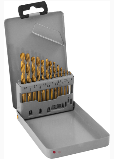 [TDBS13] [TDBS13] Metalo grąžtų rinkinys  HSS TIN  13 vnt.