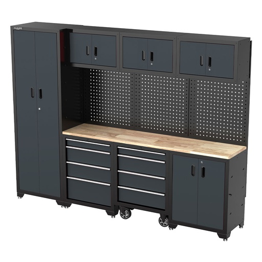 [AQ02BK] COMBINED GARAGE CABINET with tool trolley, AQ02BK, AutoEQ