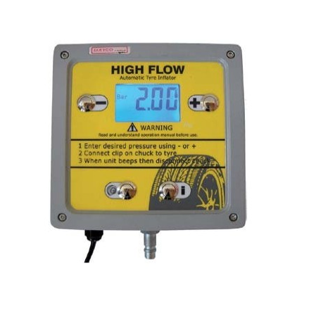 [03.000.40] Tire inflator with digital pressure gauge, 03.000.40, SPIN