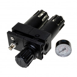 [AP010] Reducer lubricator filter with pressure gauge 1/2" AP010 GIS