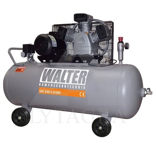 [GK 530_200]  Piston Air Compressor GK 530 440l/min 3kW 200L Walter