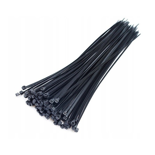 [3502-161/100] [3502-161/100] Plastikinis užveržėjas, juodas, 368x4,8mm (100 vnt)