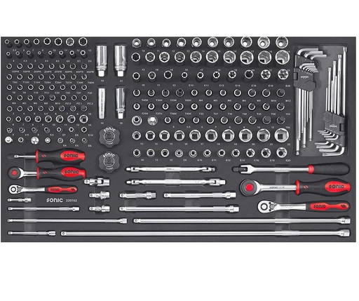 [220702] EJumbo 1/4 & 3/4 combination set, 207 pcs., 220702, SONIC EQUIPMENT 
