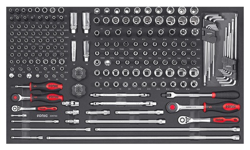 [220702] EJumbo 1/4 & 3/4 combination set, 207 pcs., SONIC EQUIPMENT (220702, SONIC)