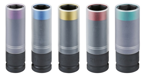 [300507] Power impact socket set 1/2" 6-point 5-pcs. (300507, SONIC)
