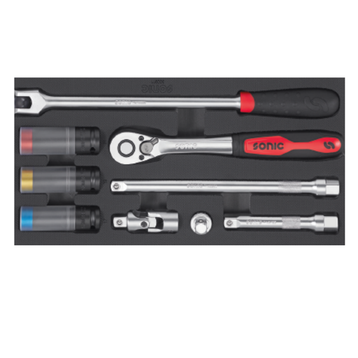 [300911] Sonic 1/2" Combination Set with SFS Insert, 9 pcs (300911)