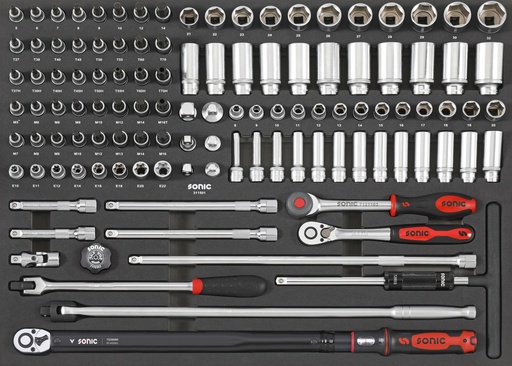 [311501] Combination set 1/2" SFS-XL 115-pcs. (311501, SONIC)