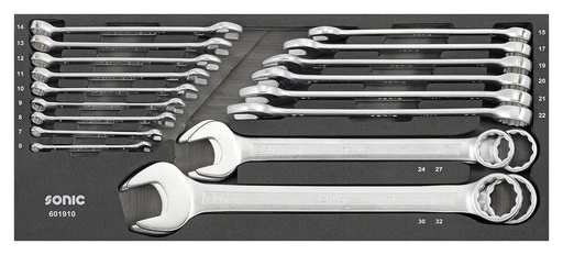 [601910] Combination set 1/4" and 3/8" SFS-XS 19-pcs. (601910, SONIC)