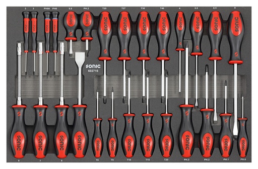 [602716] Atsuktuvų rinkinys, 27vnt., SONIC EQUIPMENT (602716, SONIC)