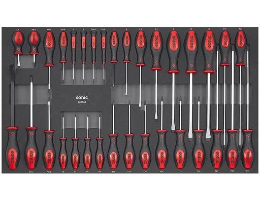[603304] Atsuktuvų rinkinys, 33 vnt., 603304, SONIC EQUIPMENT 