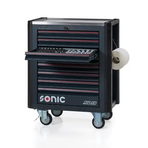 [741477] Įrankių vežimėlis NEXT S9 su 414 vnt. įrankių, Sonic Equipment, 741477