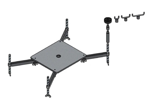 [103802] Aggregate plate with supporting arms A, 103802, RAVAGLIOLI