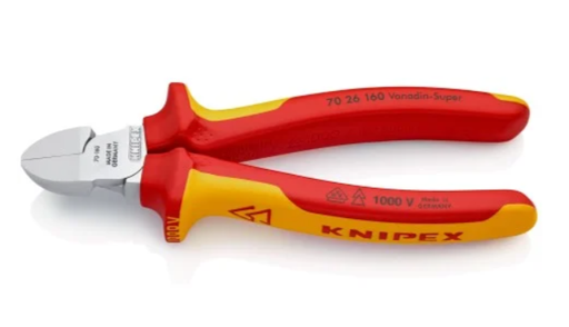 [7026160] Šoninio kirpimo replės izoliuotomis rankenomis, 7026160, KNIPEX