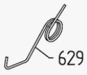 [000629] [000629] Pedal spring, 000629, COMPAC