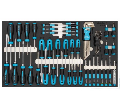 [163-480/57] HAZET Screwdriver set 163-480/57 - Slot profile, Cross recess profile PH, Inside hexagon profile, Inside TORX® profile