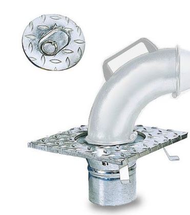 [PZ-75-100-BASE] Gas exhaust system floor measuring structure with cover, PZ-75-100-BASE FILCAR