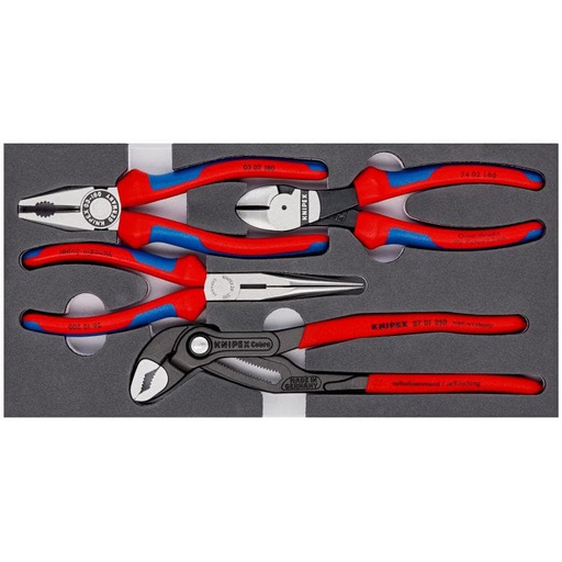 [00 20 01 V15] [00 20 01 V15] Įrankių komplektas vežimėliams (4vnt) 00 20 01 V15 KNIPEX [00 20 01 V15]