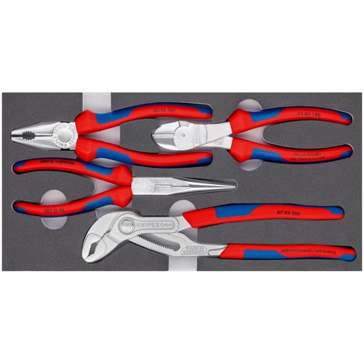 [00 20 01 V17] [00 20 01 V17] [00 20 01 V17] Įrankių komplektas vežimėliams (4vnt) 00 20 01 V17 KNIPEX [00 20 01 V17]